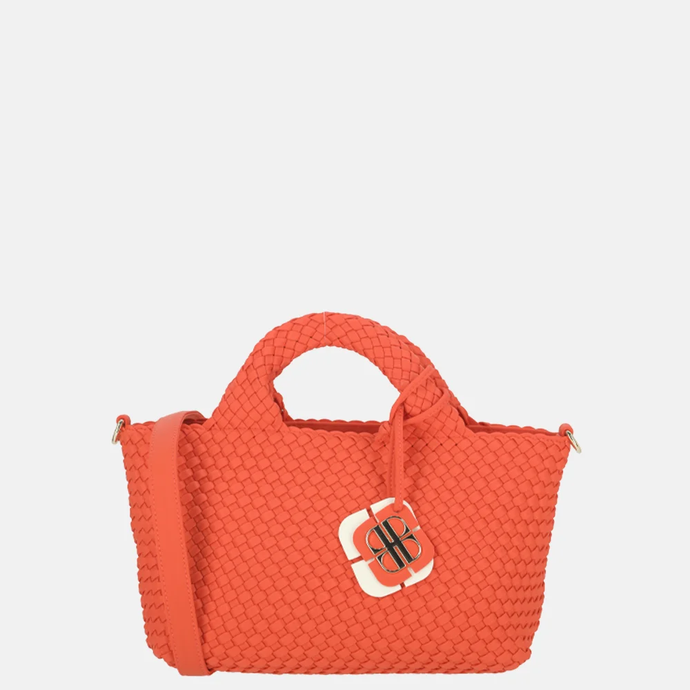Laurent David Liz handtas neopreen gevlochten S red