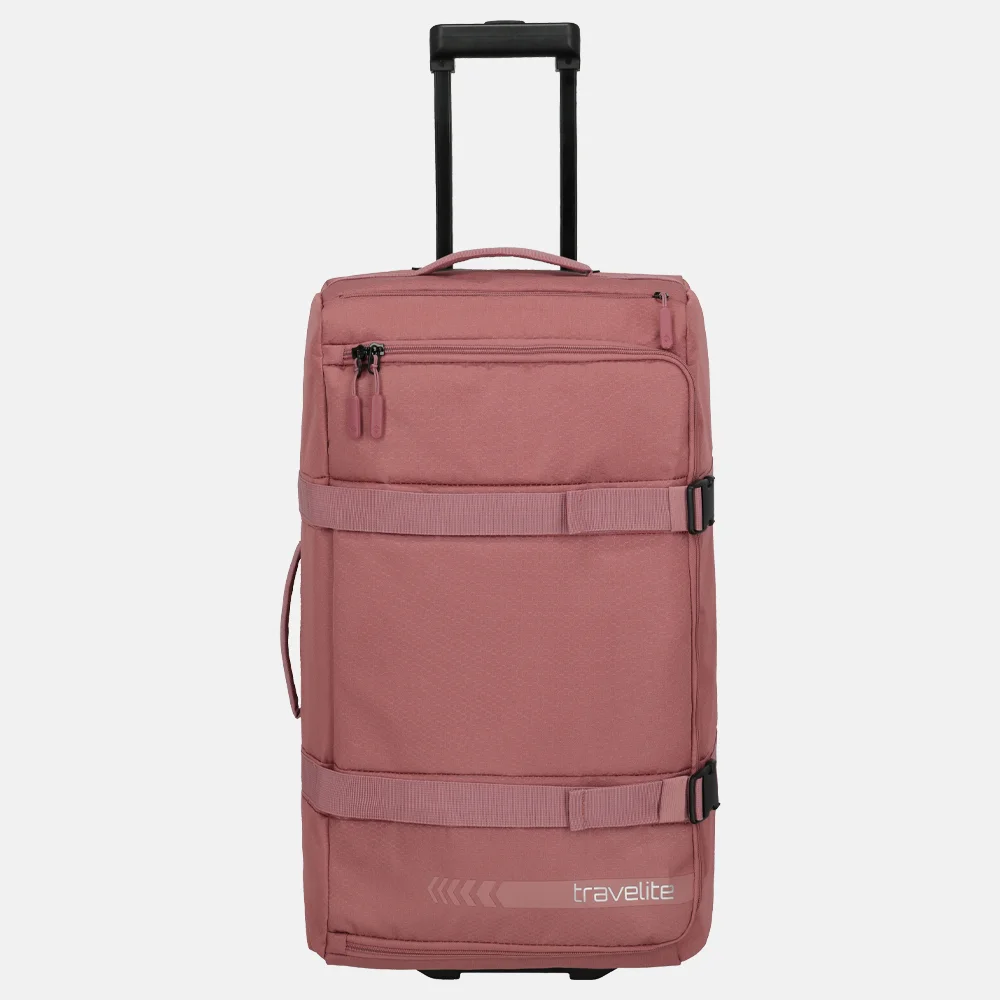 Travelite Kick Off Wheeled Duffle L reistas rose bij Duifhuizen
