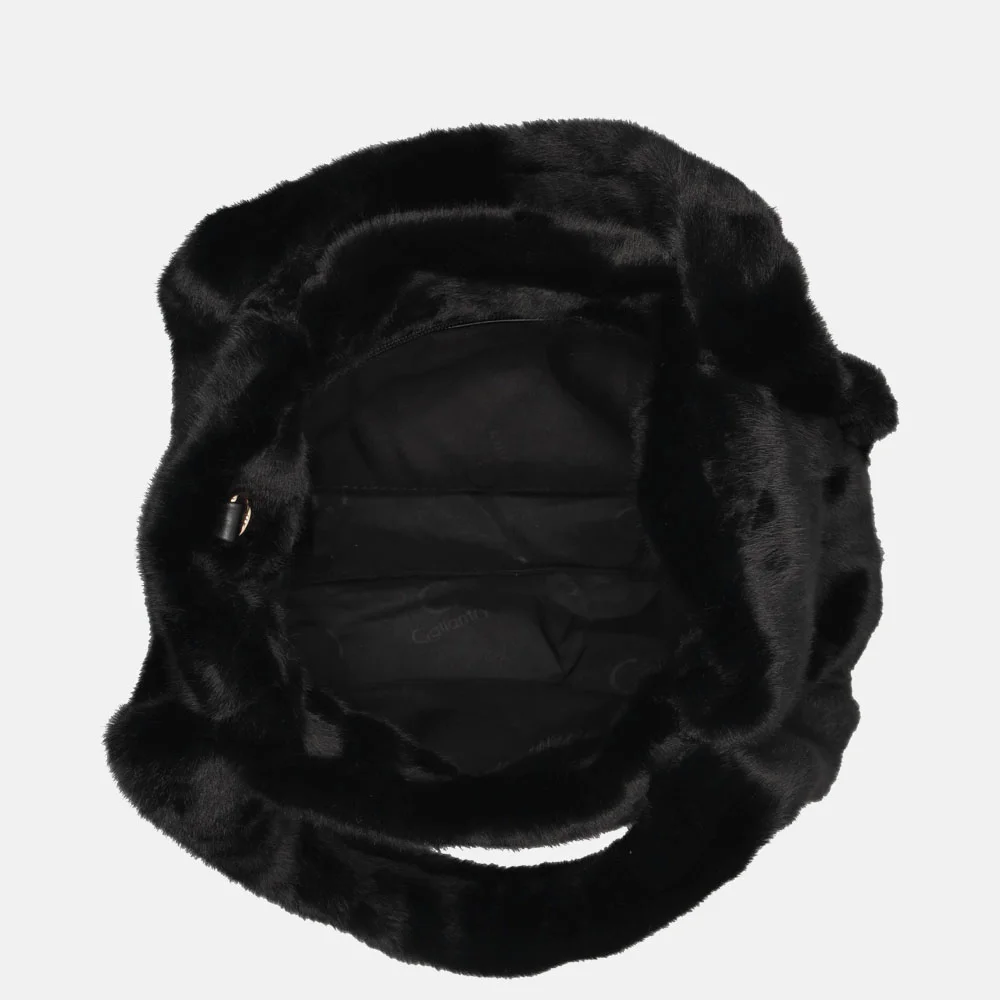 Firenze handtas faux fur black bij Duifhuizen