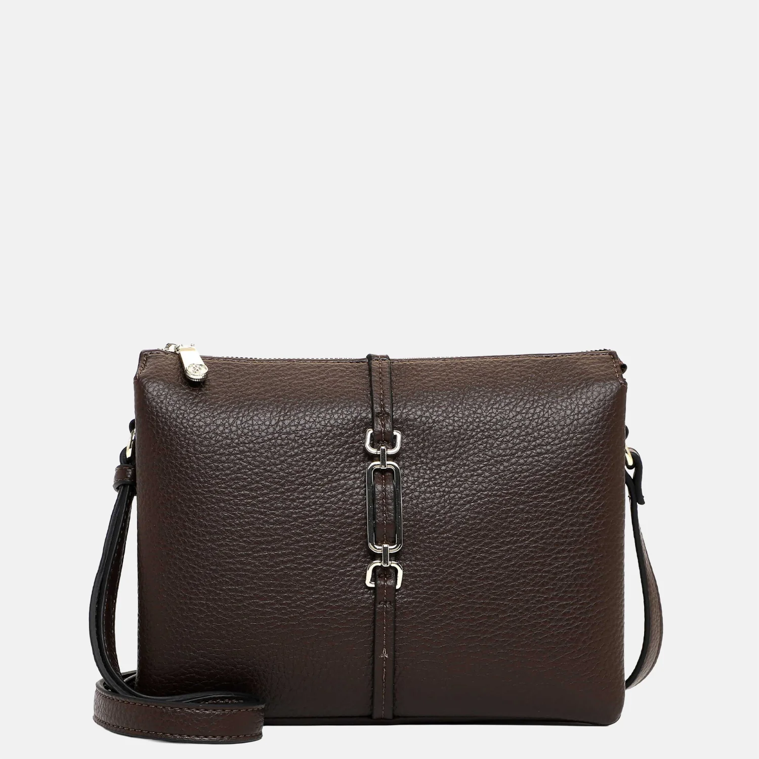 Emily & Noah Lewe crossbody tas brown
