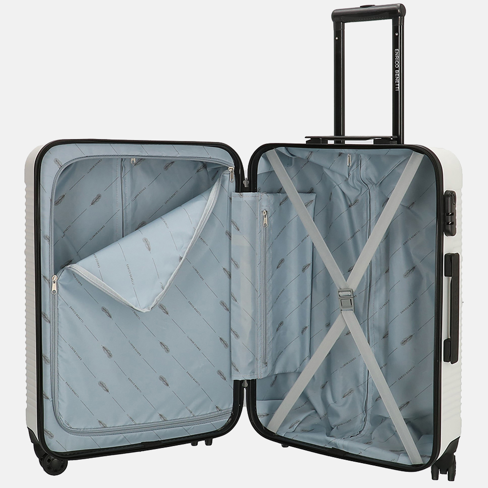 Enrico Benetti Louisville koffer 65 cm white bij Duifhuizen
