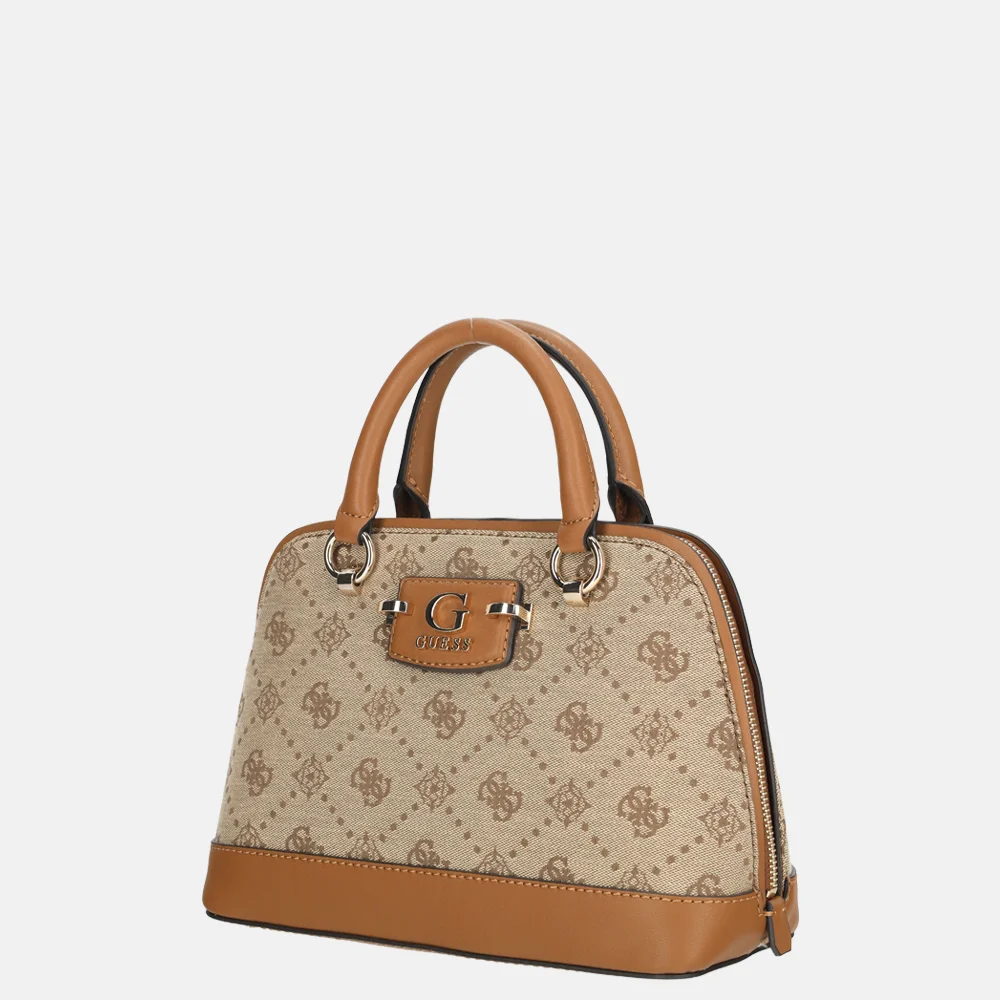 Guess Neda Dome handtas latte logo bij Duifhuizen