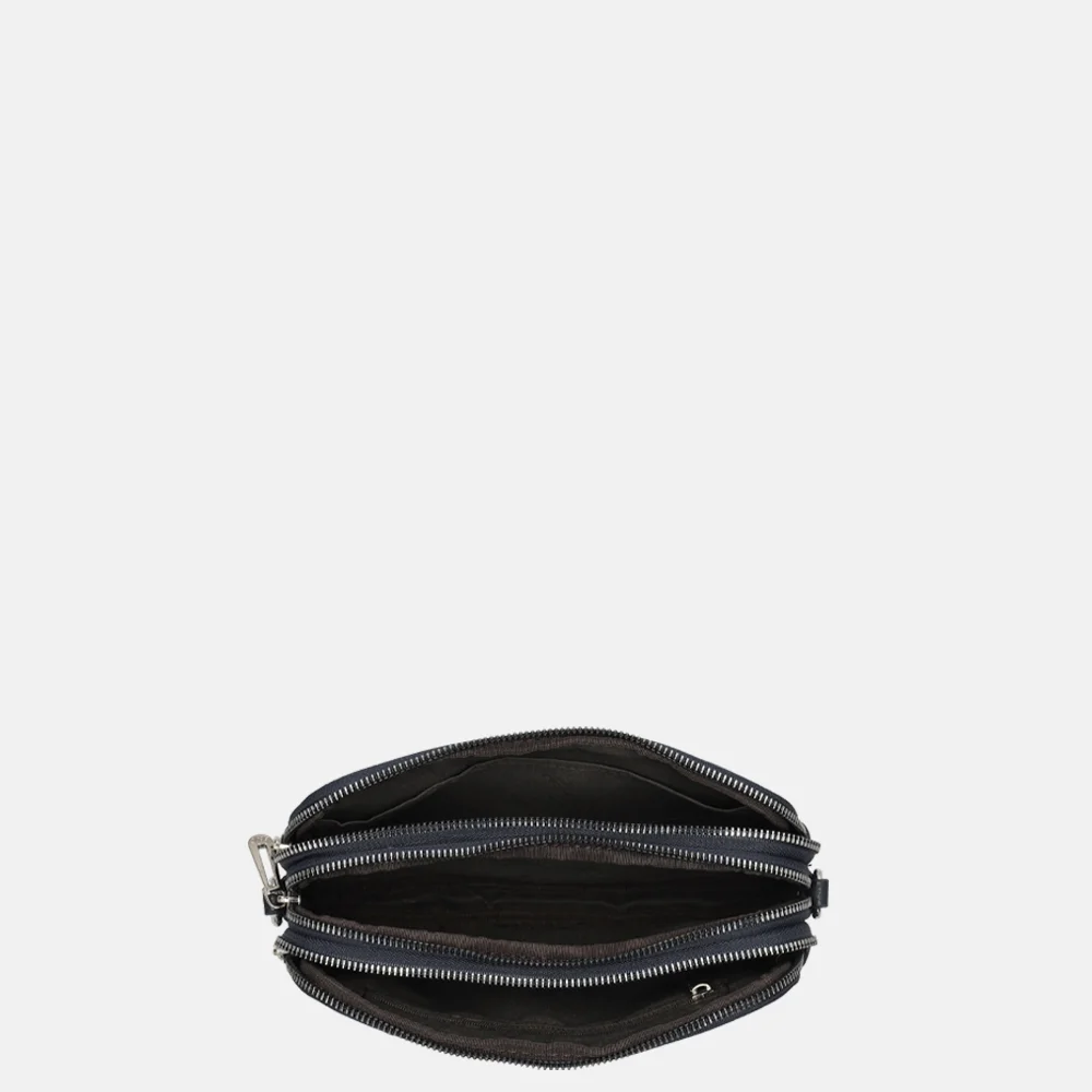 Flora & Co crossbody tas navy bij Duifhuizen