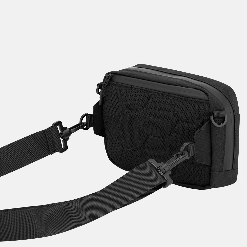 Kapten & Son Banff crossbody tas all black bij Duifhuizen