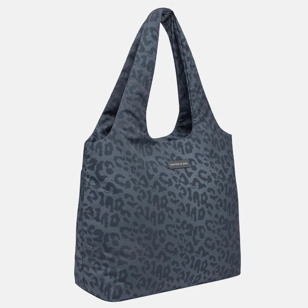 Kapten & Son Skara Cloud shopper 14 inch dark grey leo bij Duifhuizen