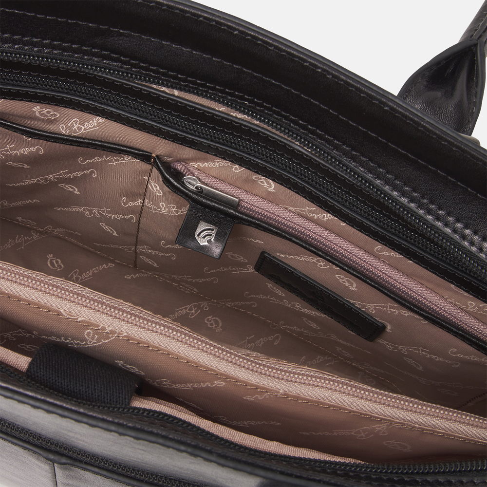 Castelijn & Beerens Gaucho Ellen laptoptas 15.6 inch zwart  bij Duifhuizen