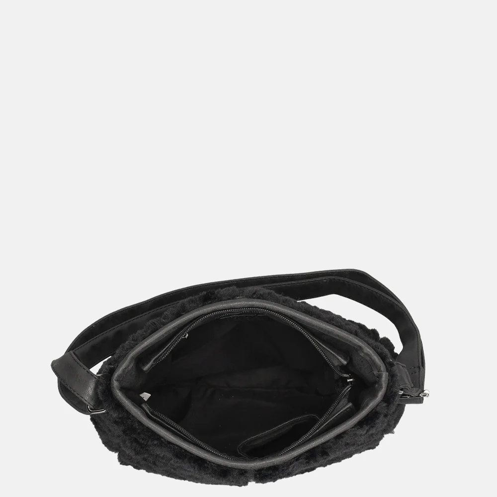 Enrico Benetti Fay crossbody tas teddy zwart bij Duifhuizen