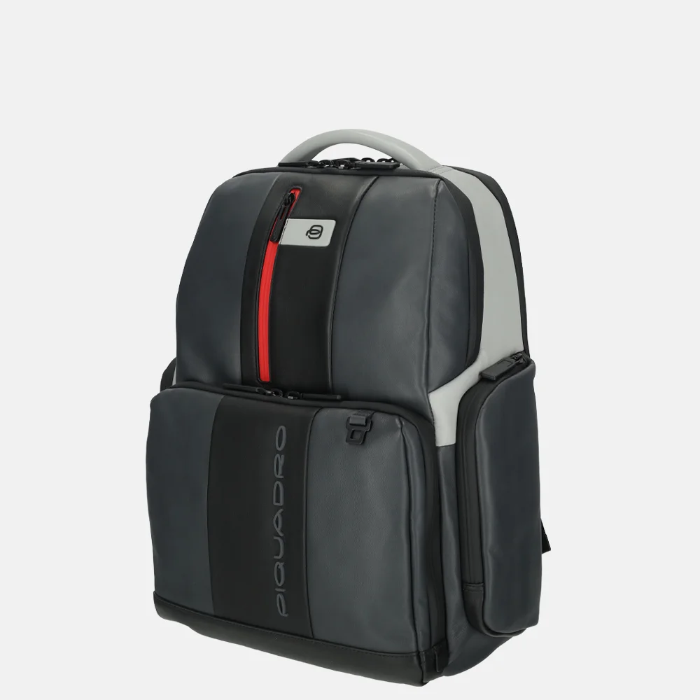 Piquadro Urban laptoprugzak 15 inch grey nero bij Duifhuizen