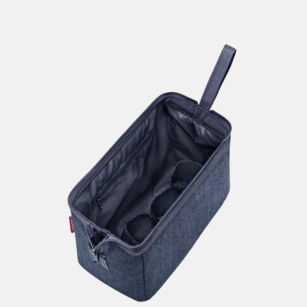 Reisenthel toilettas herringbone dark blue bij Duifhuizen