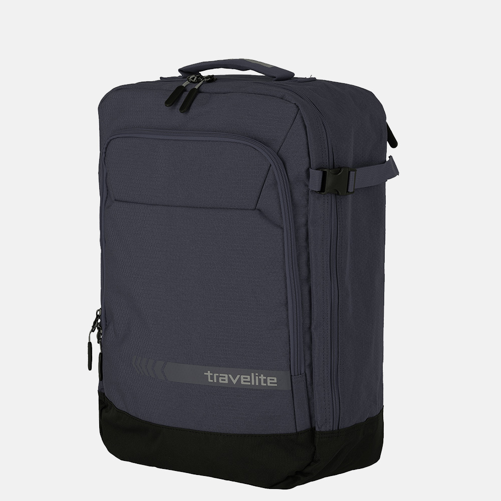 Travelite Kick Off Cabin Size backpack/weekender rugzak dark anthracite bij Duifhuizen