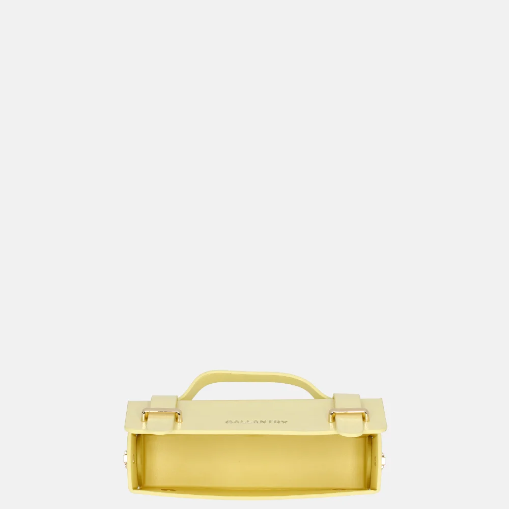 Firenze crossbody tas lak yellow bij Duifhuizen