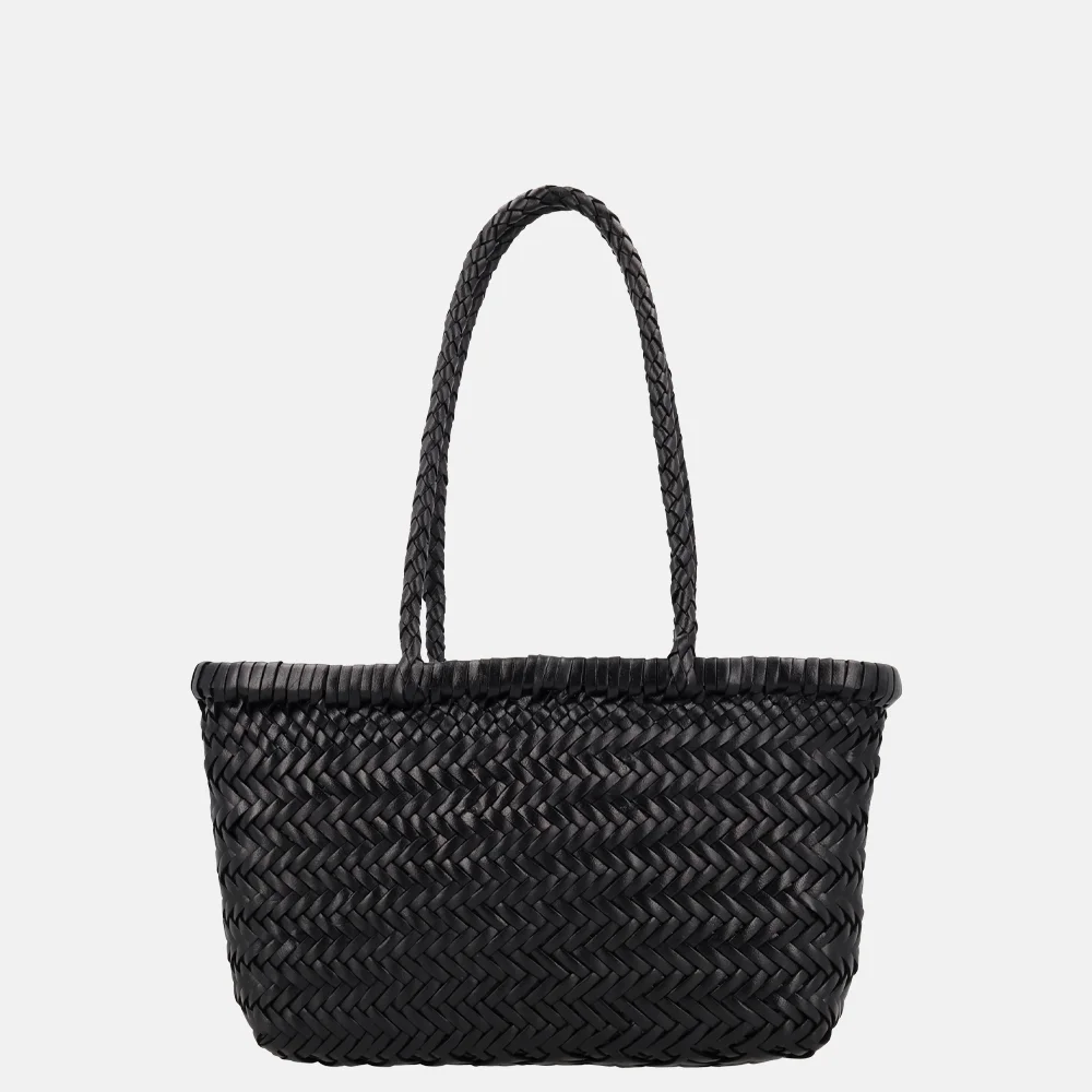 Hide & Stitches Amazone shopper S vlechtwerk handmade zwart bij Duifhuizen