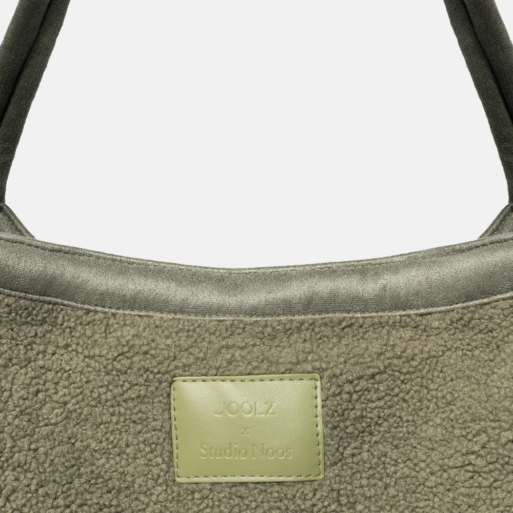 Studio Noos teddy mom bag shopper Joolz-editie army bij Duifhuizen