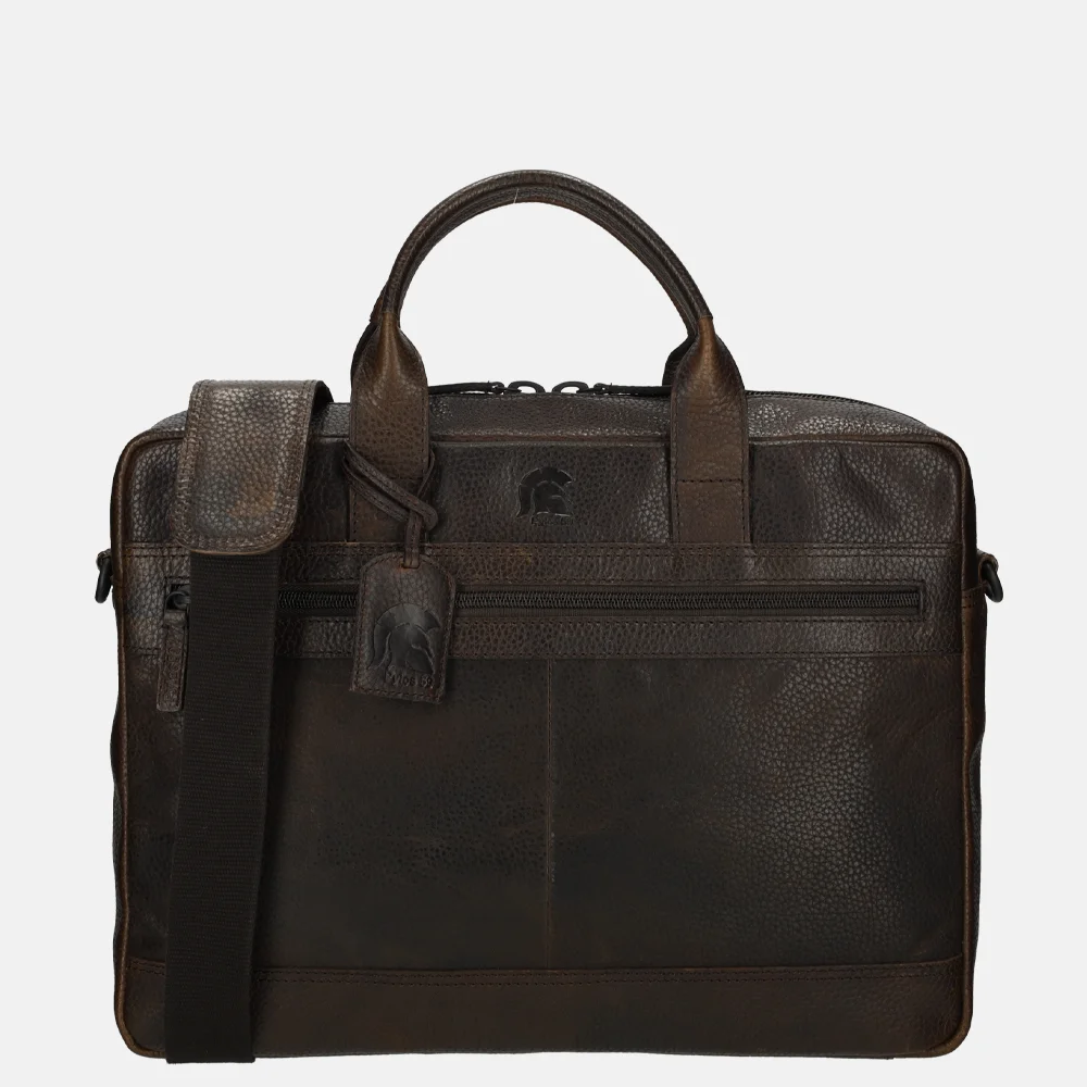 Pylos 59 Sarda laptoptas 15 inch dark brown
