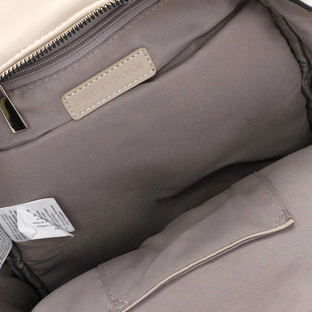 Emily & Noah heart studs Heaven rugzak beige bij Duifhuizen