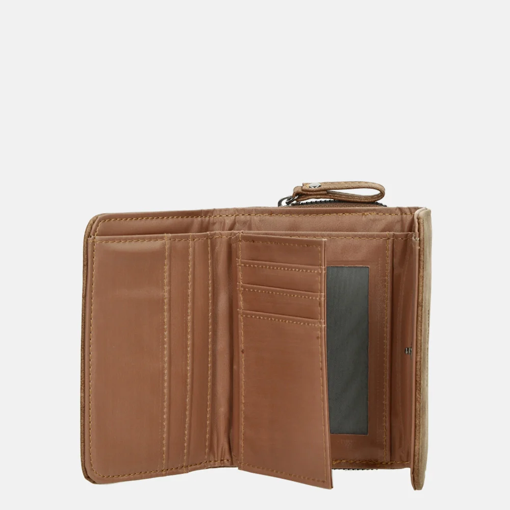 Enrico Benetti Zoë overslagportemonnee camel bij Duifhuizen