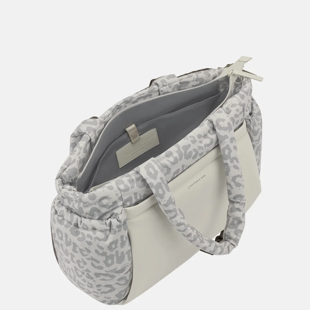 Kapten & Son Hellvi shopper leopard sandstone bij Duifhuizen