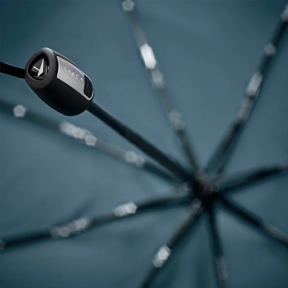 Senz automatic opvouwbare paraplu elemental blue bij Duifhuizen