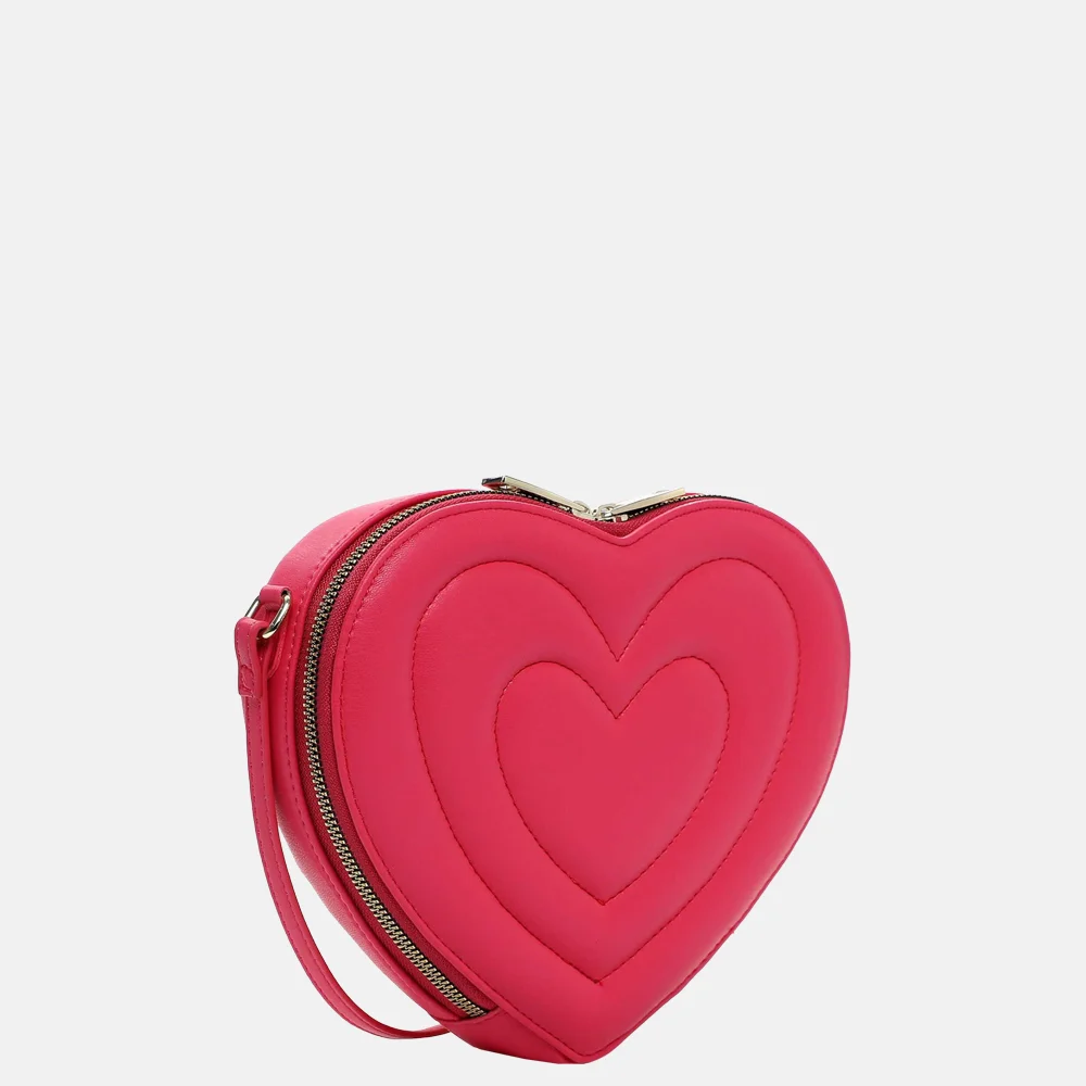 Emily & Noah Julia crossbody tas hart pink bij Duifhuizen