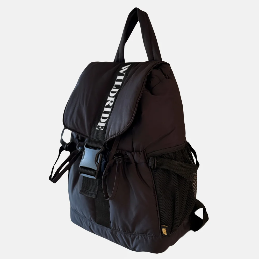 Wildride mom backpack luiertas black bij Duifhuizen