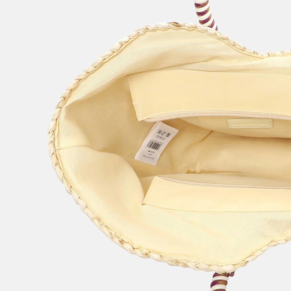 Emily & Noah Jolanda handtas riet beige bij Duifhuizen