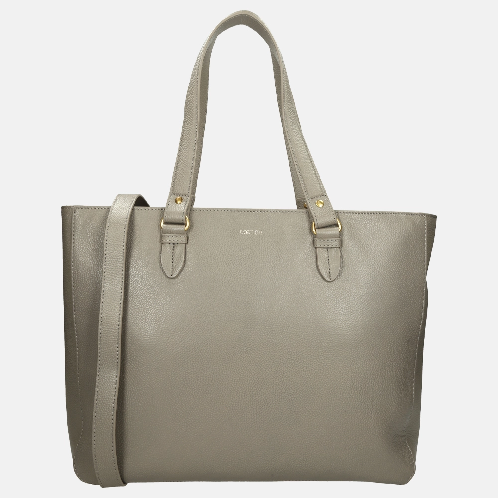 Loulou Essentiels Robuste shopper oyster bij Duifhuizen