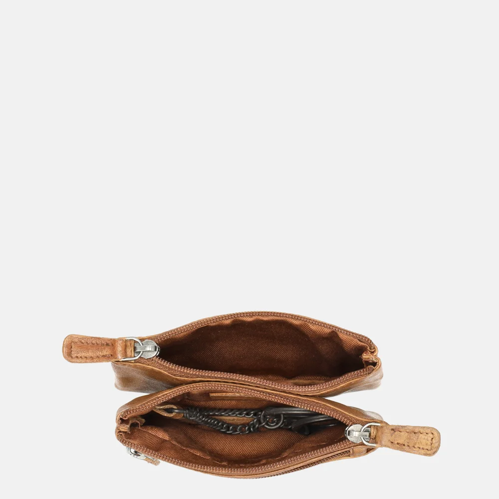 Bear Design 3-rits sleuteletui cognac bij Duifhuizen