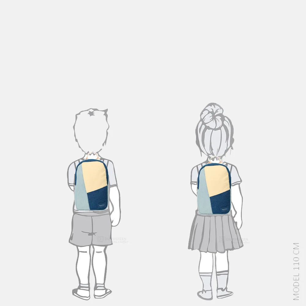 Studio Noos Patchwork mini kinderrugzak denim bij Duifhuizen