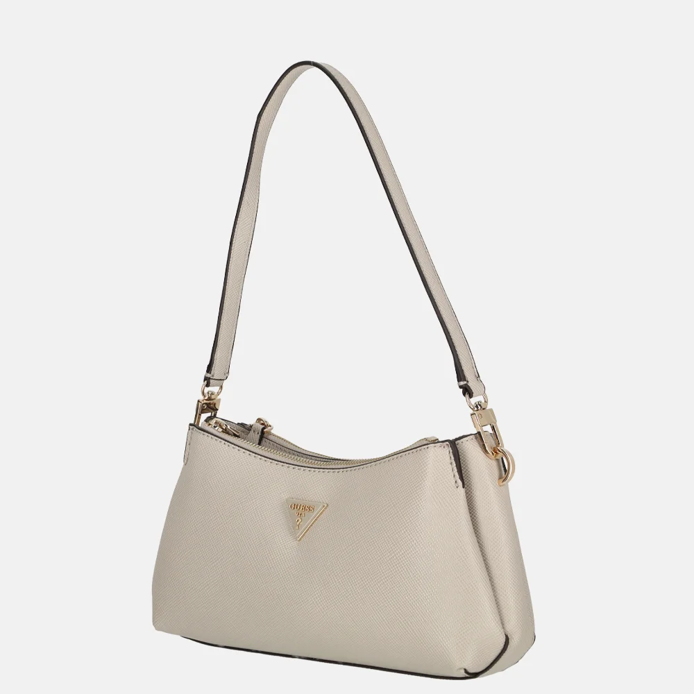 Guess Noelle II schoudertas mini taupe bij Duifhuizen