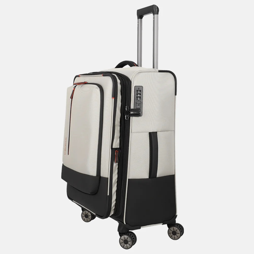 Travelite Crosslite 5.0 reiskoffer 66 cm beige bij Duifhuizen