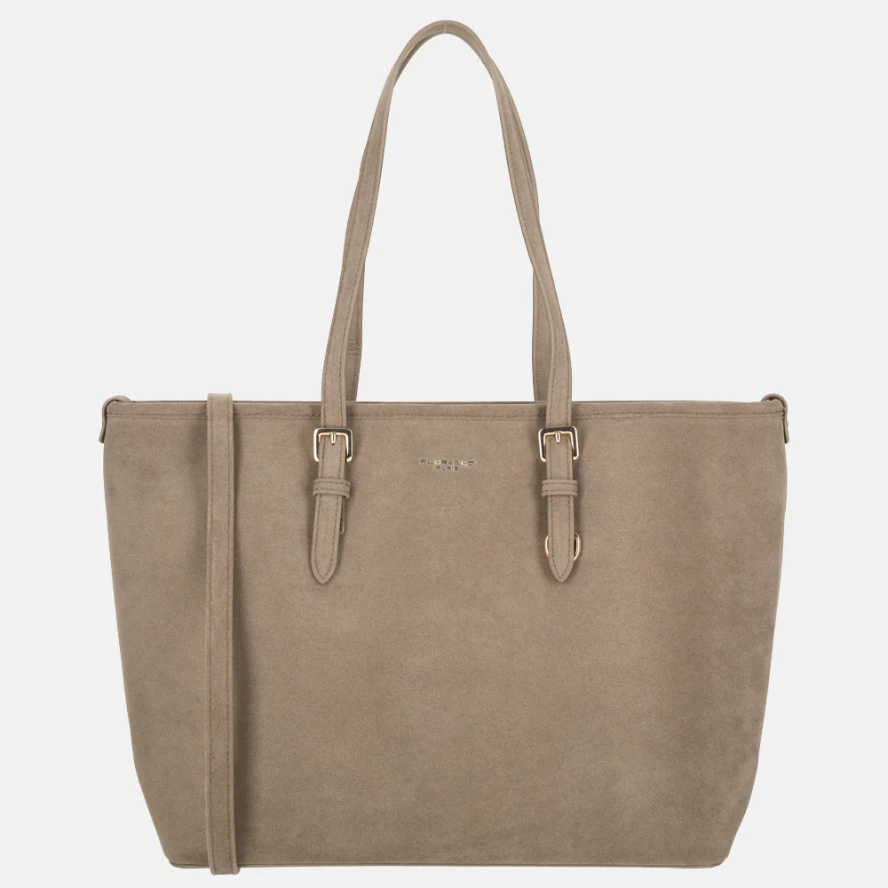 Flora & Co suedine shopper L taupe