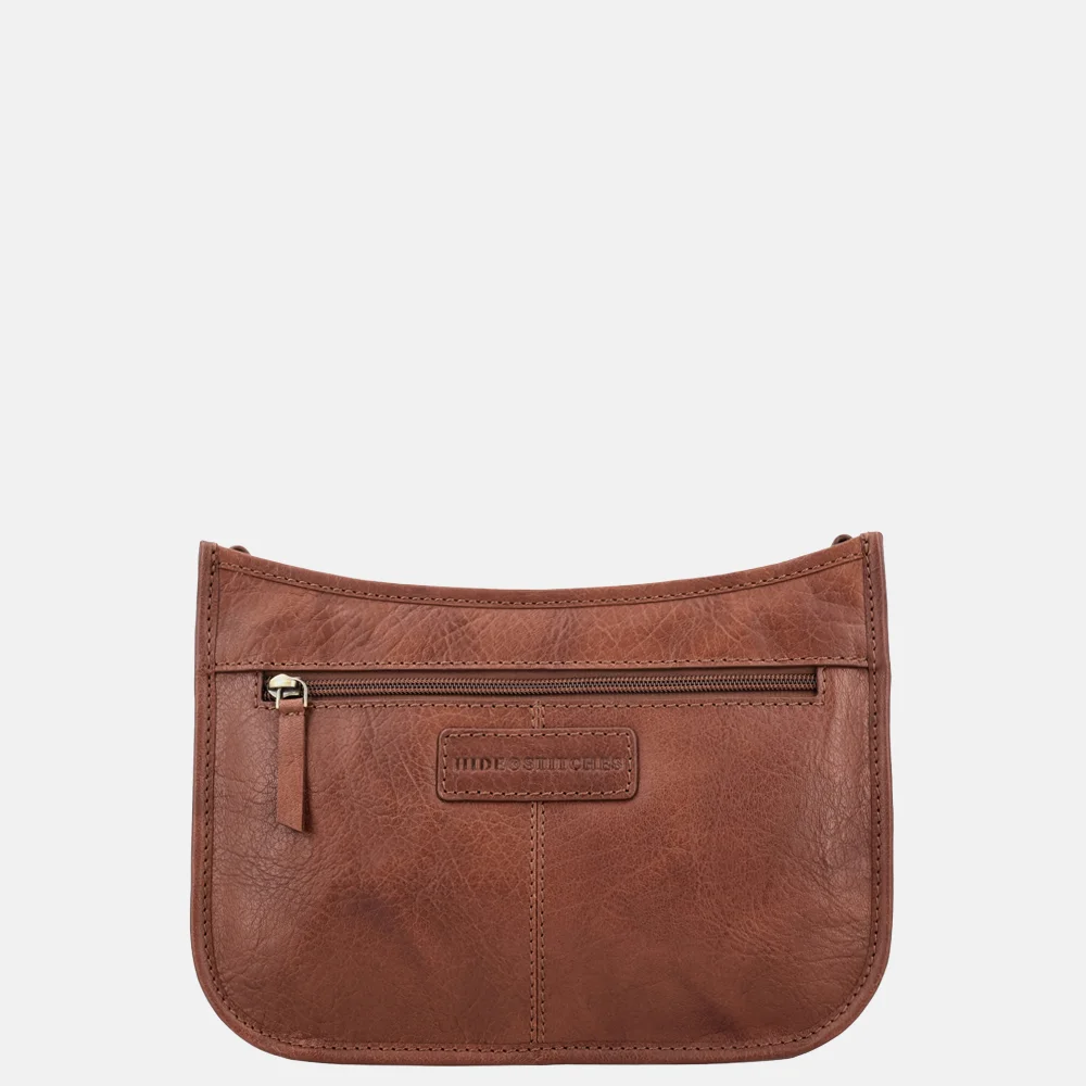 Hide & Stitches Jura crossbody tas bruin bij Duifhuizen