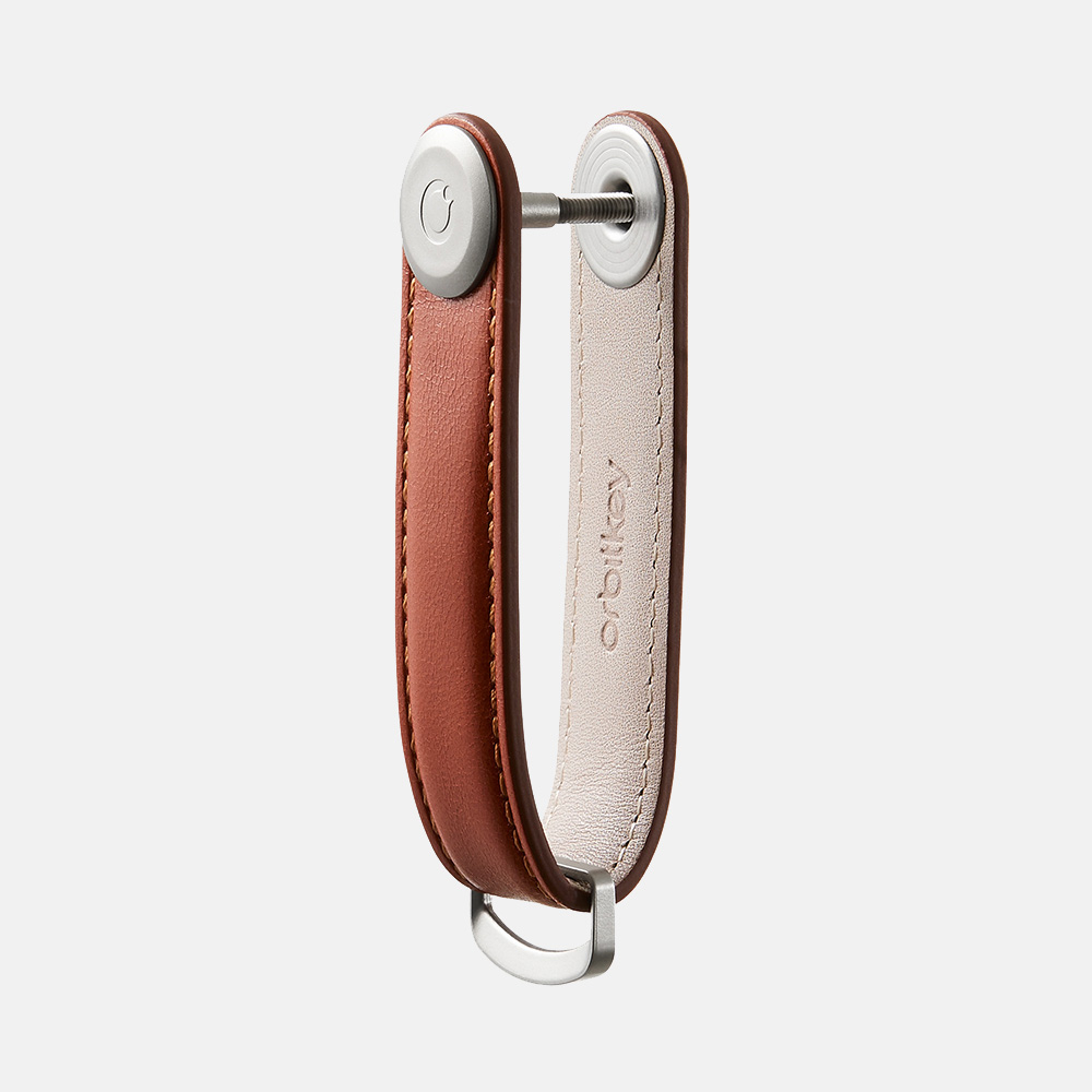 Orbitkey Key Organizer 2.0 Leather cognac tan bij Duifhuizen