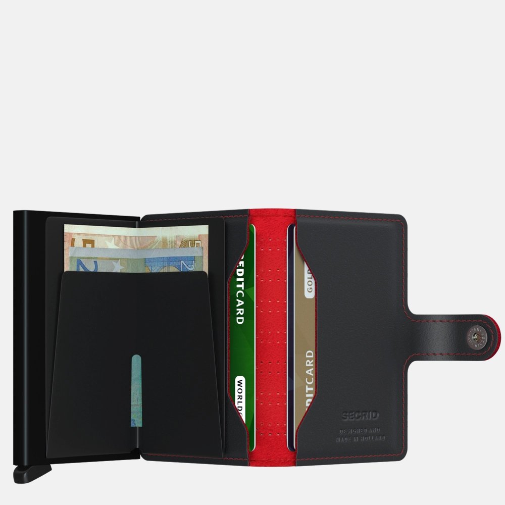 Secrid Miniwallet pasjeshouder Fuel Black-Red bij Duifhuizen
