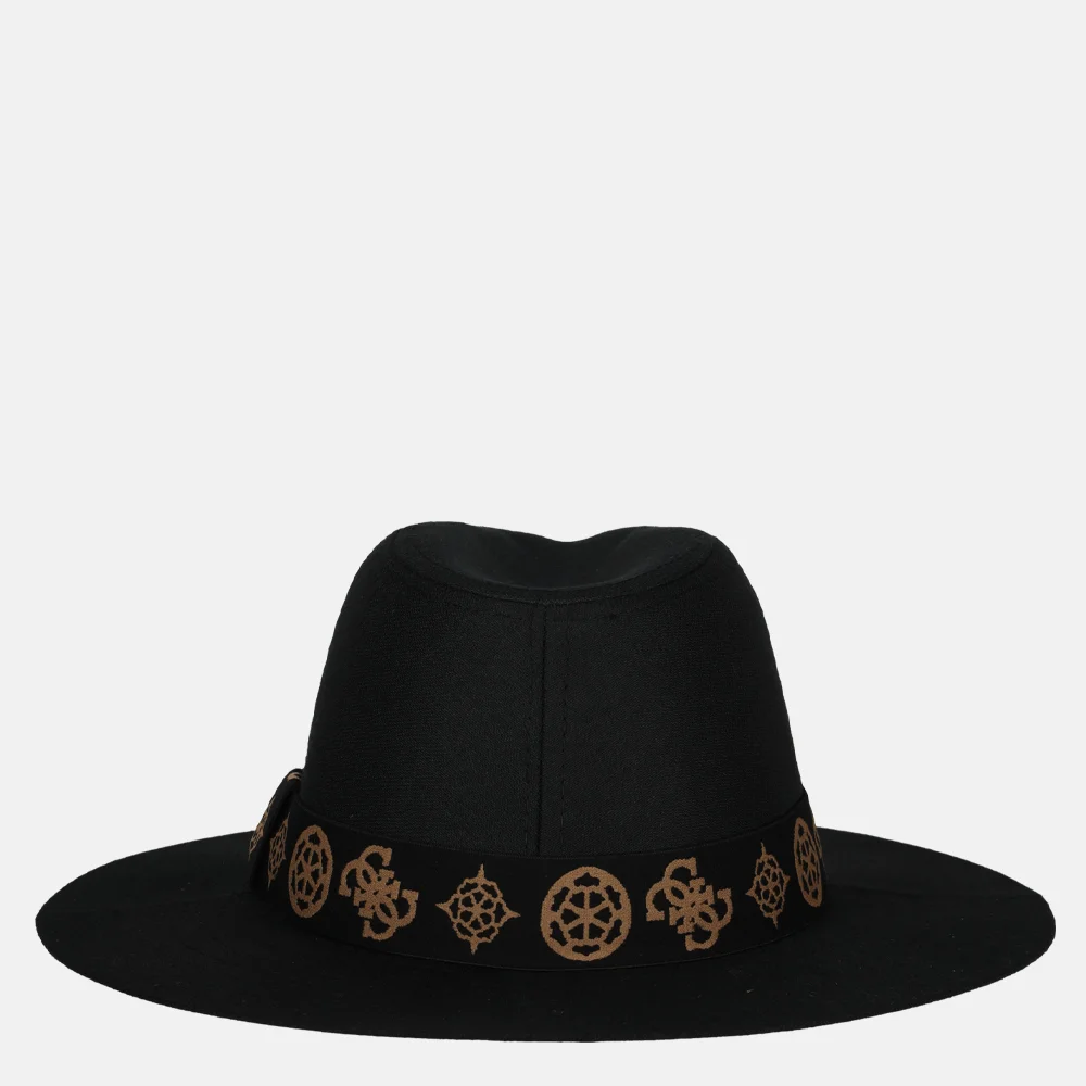 Guess Fedora muts/pet black bij Duifhuizen