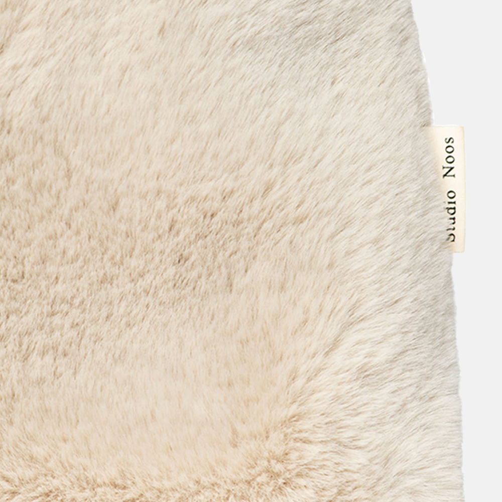 Studio Noos faux fur Mom-Bag shopper neutral bij Duifhuizen
