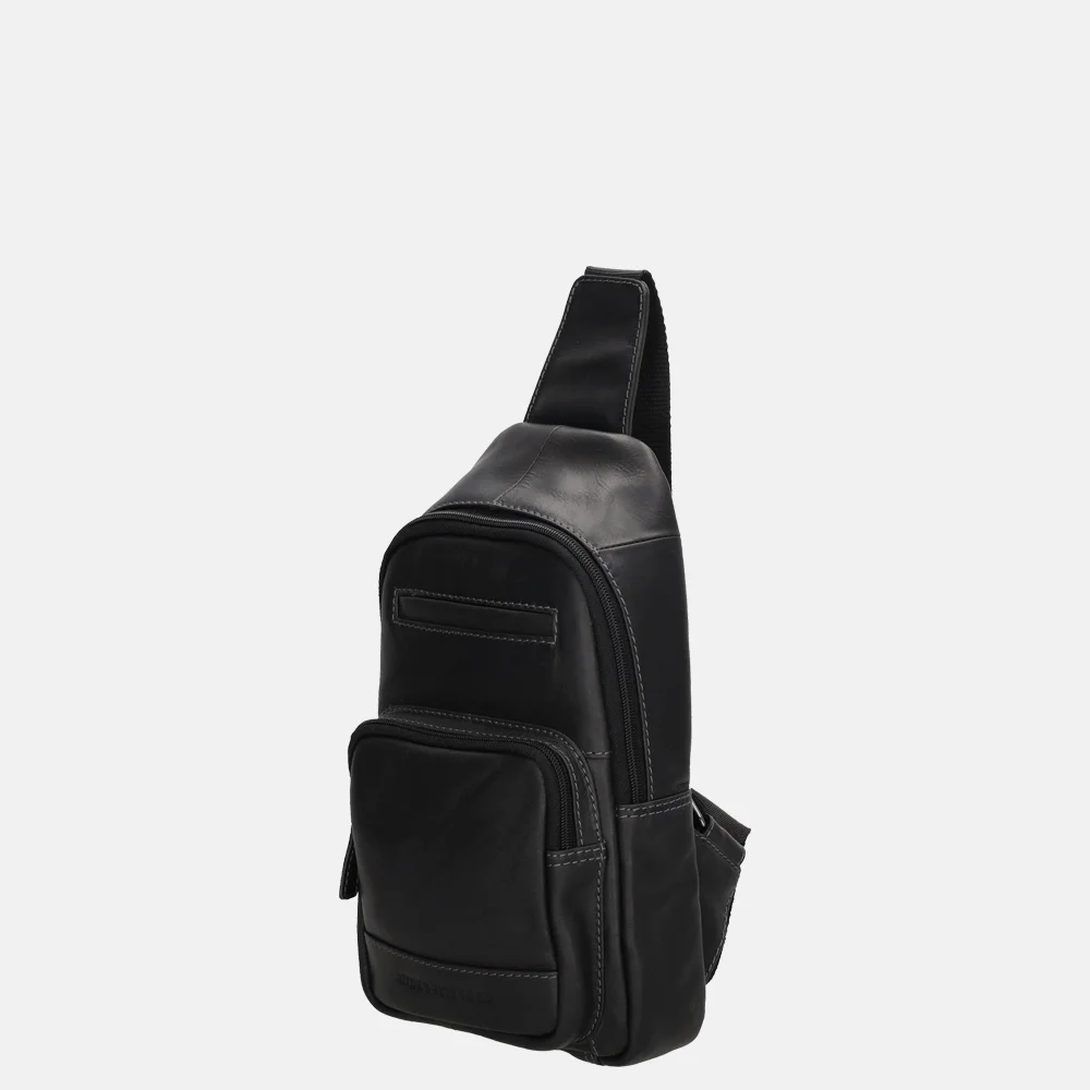 Hide & Stitches slingback crossbody tas zwart bij Duifhuizen