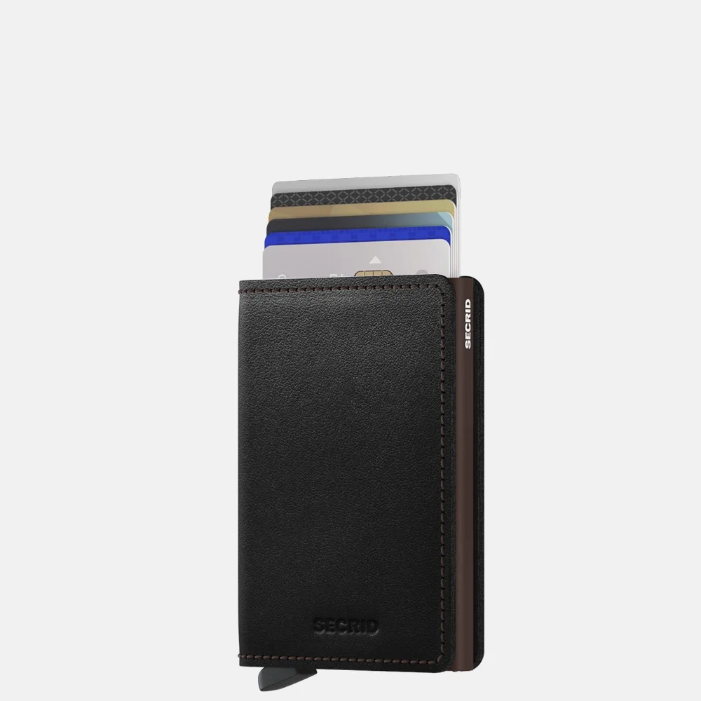 Secrid Slimwallet pasjeshouder original black-brown bij Duifhuizen