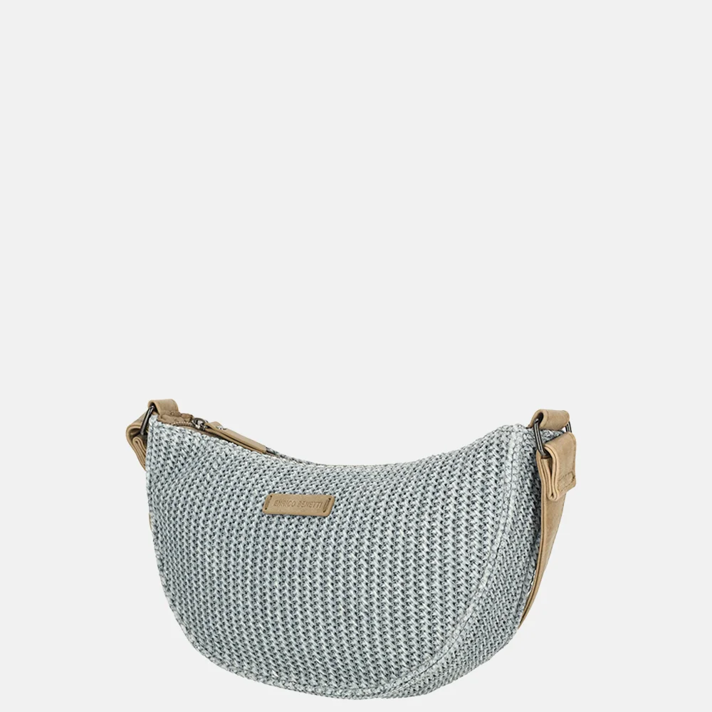 Enrico Benetti Raffia Banana crossbody tas lichtblauw bij Duifhuizen