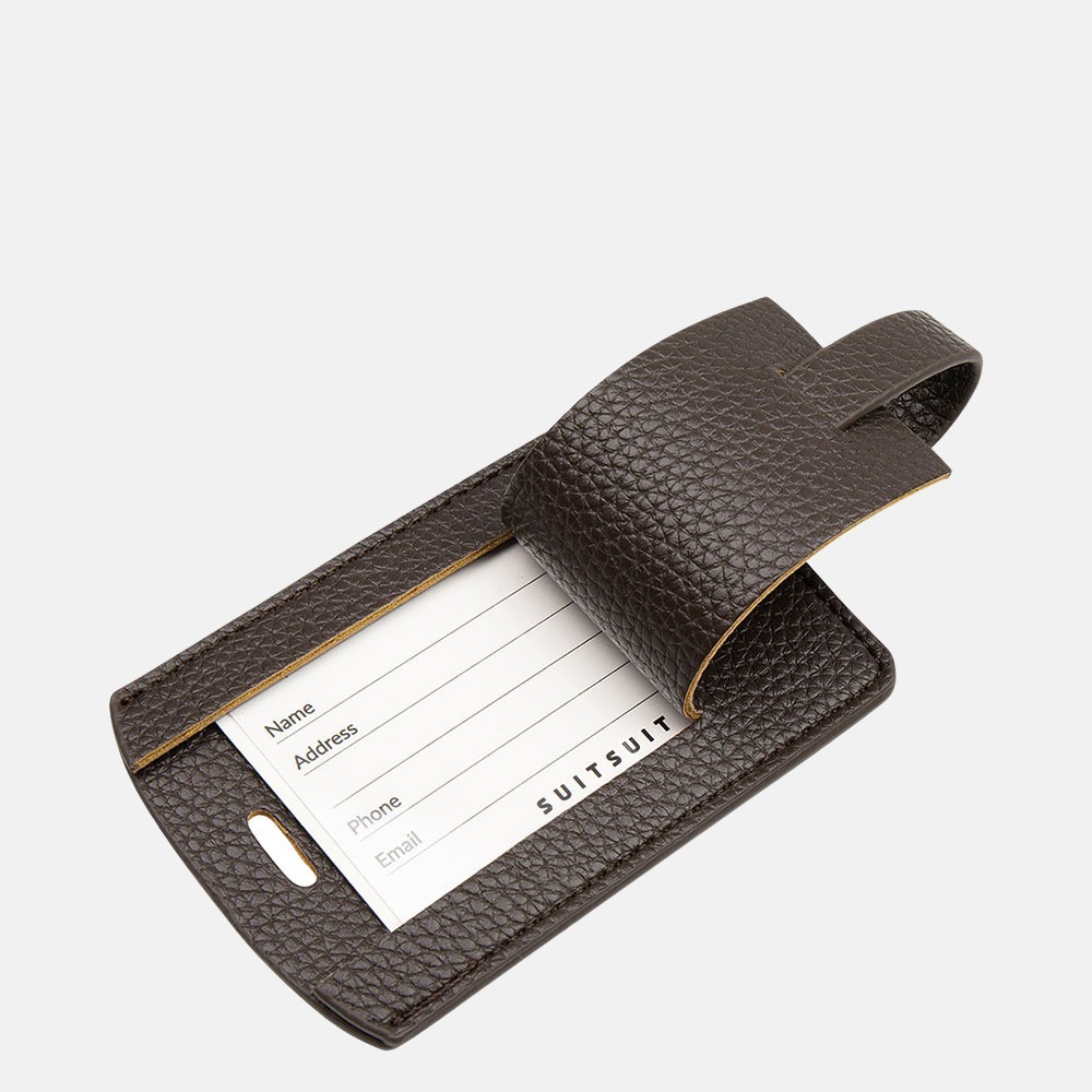SUITSUIT Fab Seventies Classic kofferlabel espresso black bij Duifhuizen