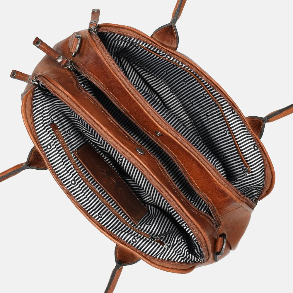 Berba Lucca schoudertas cognac bij Duifhuizen