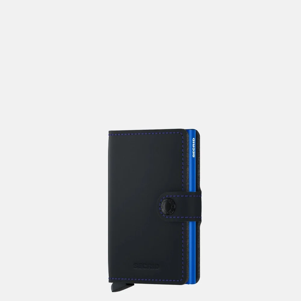 Secrid Miniwallet pasjeshouder matte black & blue