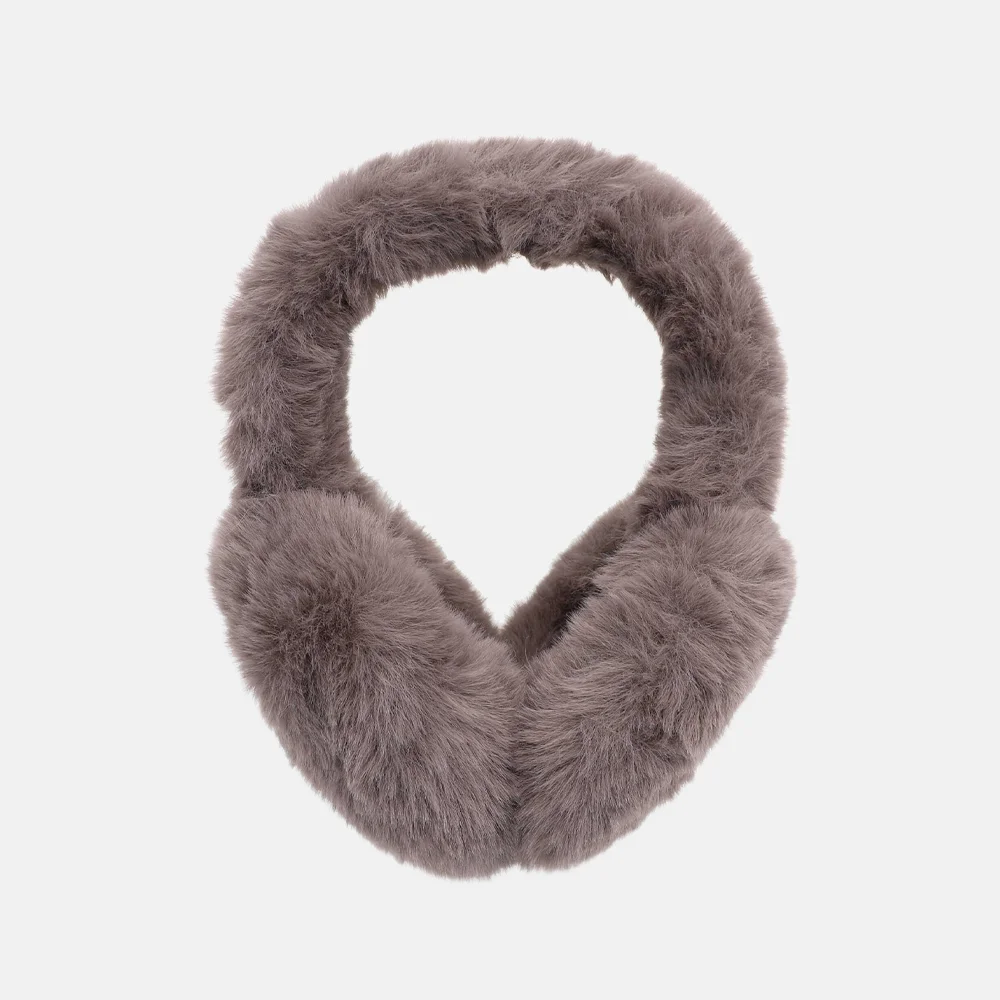Emily & Noah Hara muts/oorwarmers faux fur grey bij Duifhuizen