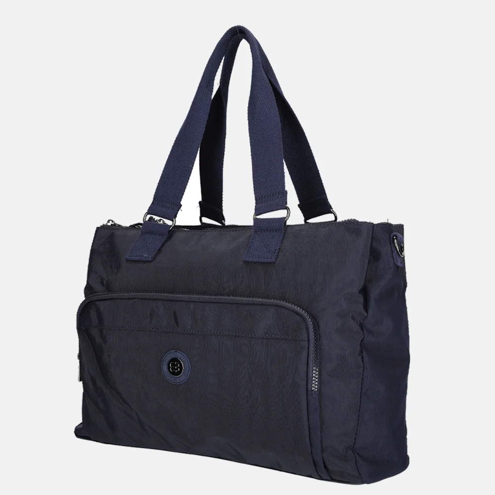 Enrico Benetti Suzie laptoptas 15 inch blauw bij Duifhuizen