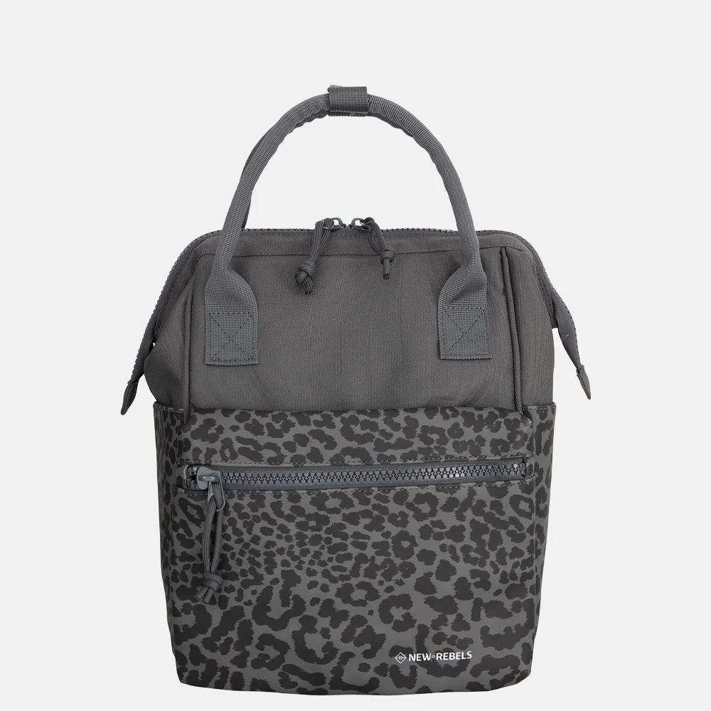 New Rebels Urban Weverly rugzak S black leopard bij Duifhuizen