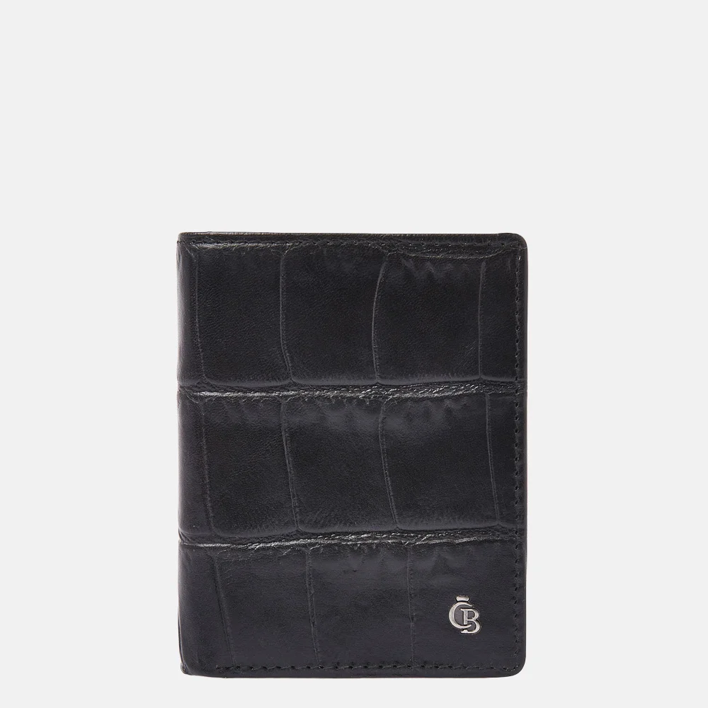 Castelijn en Beerens mini wallet pasjeshouder croco black
