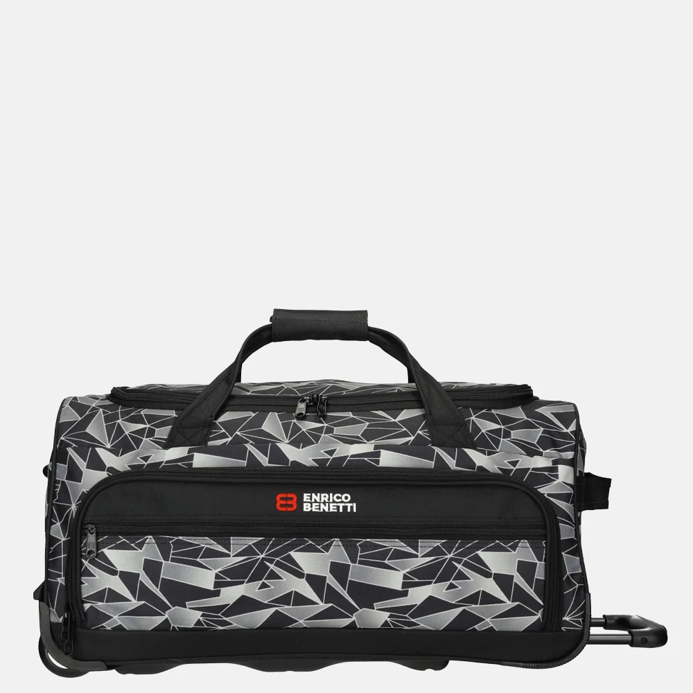 Enrico Benetti Santa Cruz wieltas 55cm black-grey bij Duifhuizen
