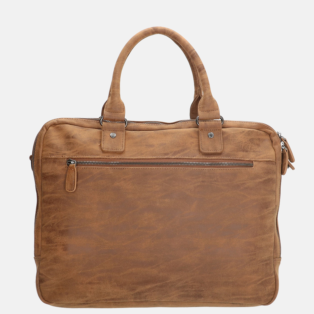 Enrico Benetti Madrid laptoptas 15 inch bruin bij Duifhuizen