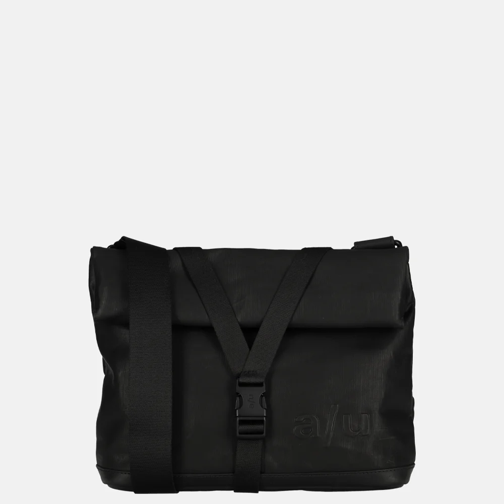 Aunts and Uncles Yao rolltop crossbody tas black bij Duifhuizen