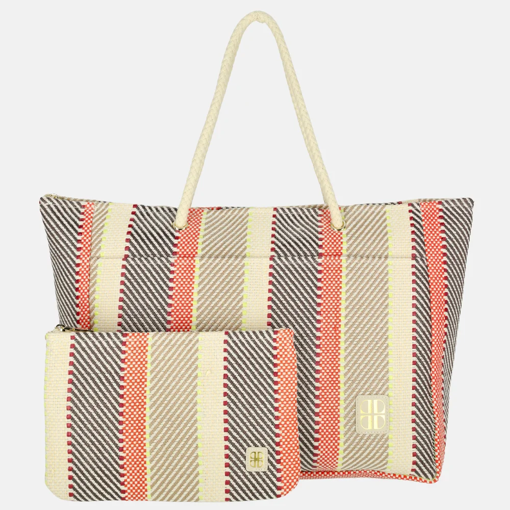 Laurent David Valerie strandtas multi orange